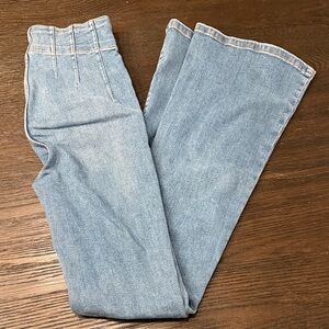 Free People Light Blue Boot Cut Jeans